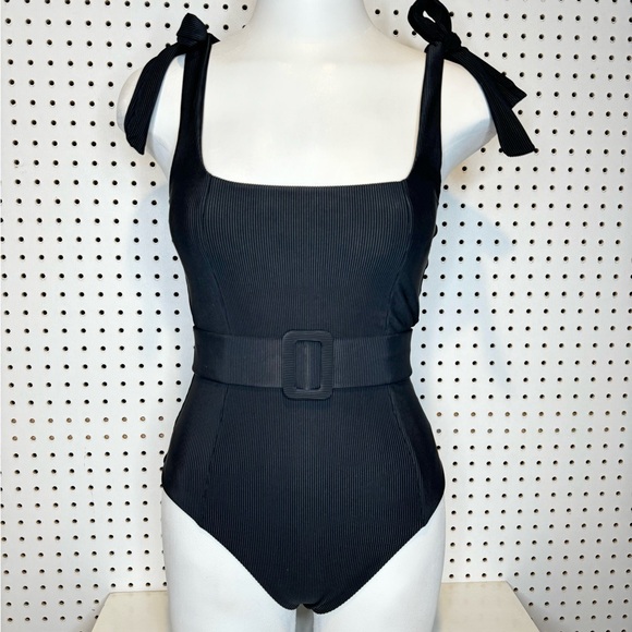 BEACH RIOT | Sydney Solid Belted One-Piece in Black Sz. S - Picture 5 of 12